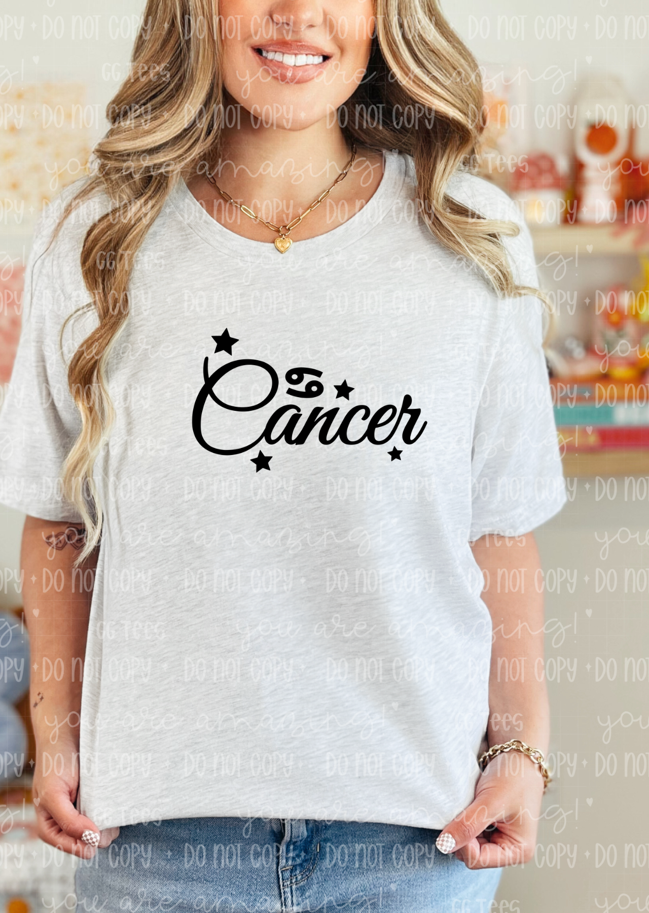 Cancer Zodiac Sign Tee
